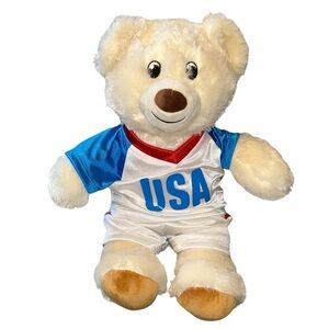 Build-A-Bear Workshop USA Olympic White Teddy Bear